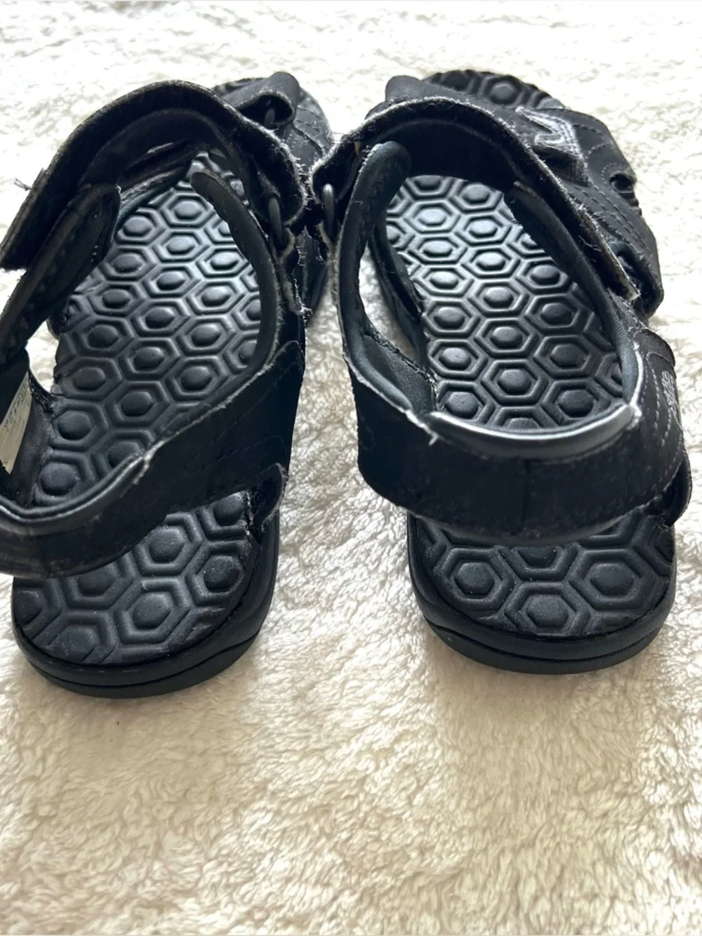 Timberland youth size 4 black sandals